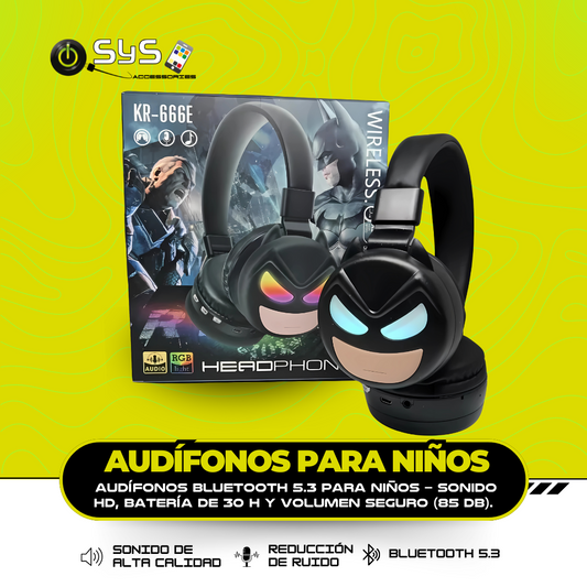 Audífonos Bluetooth 5.3 para Niños
