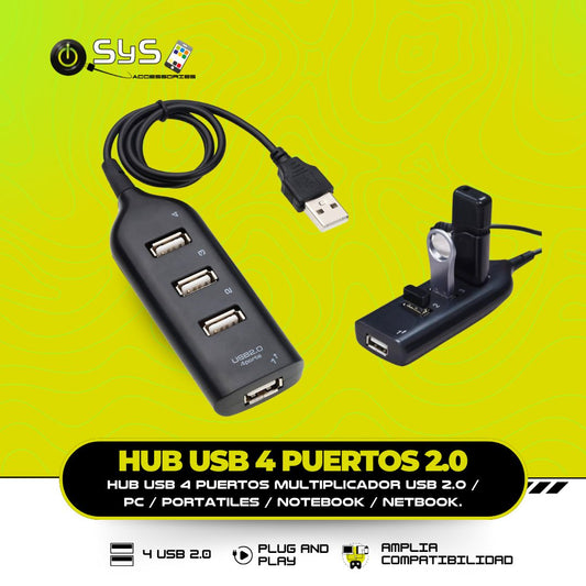 Hub Usb 4 Puertos 2.0