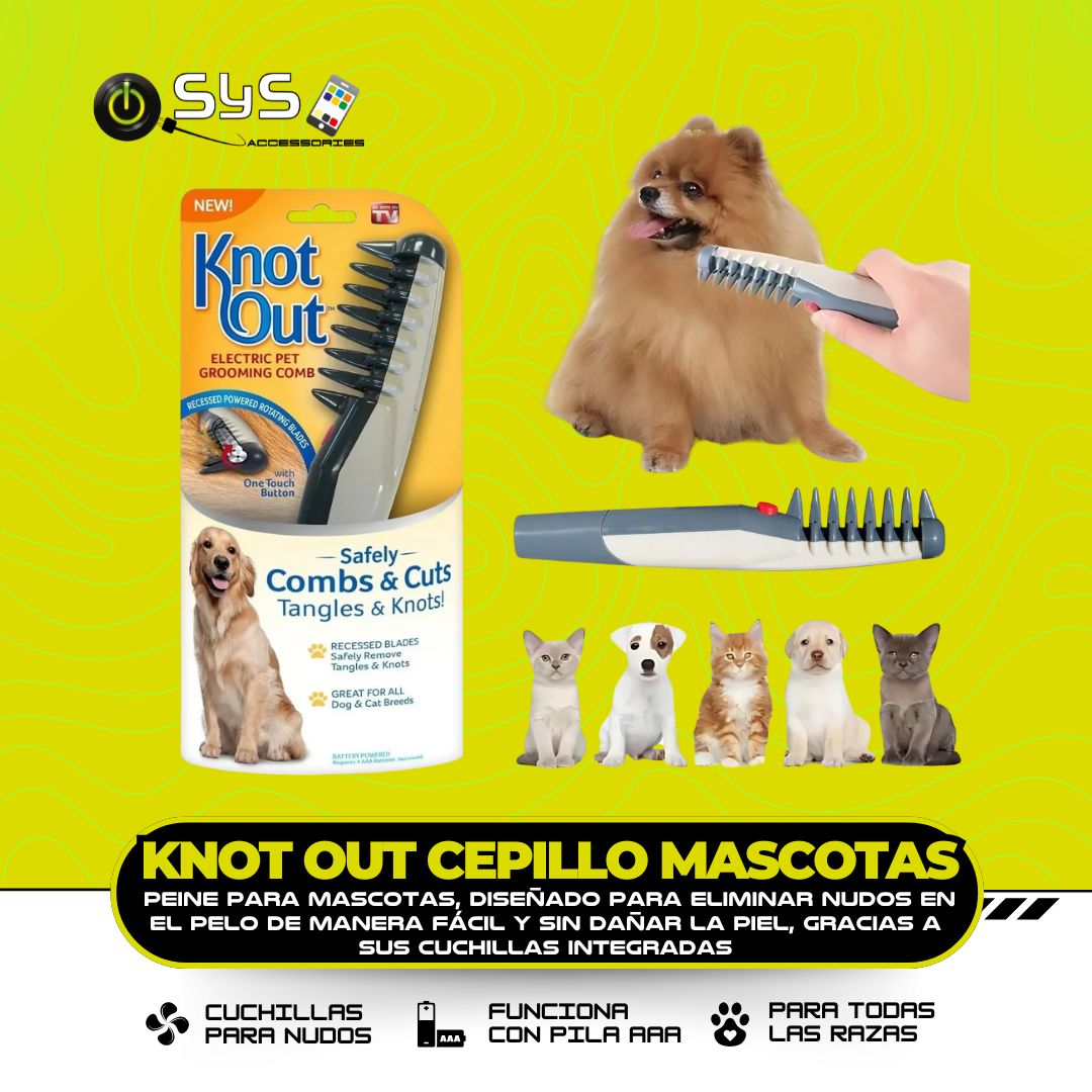 Knot Out Cepillo Desenredante Perros