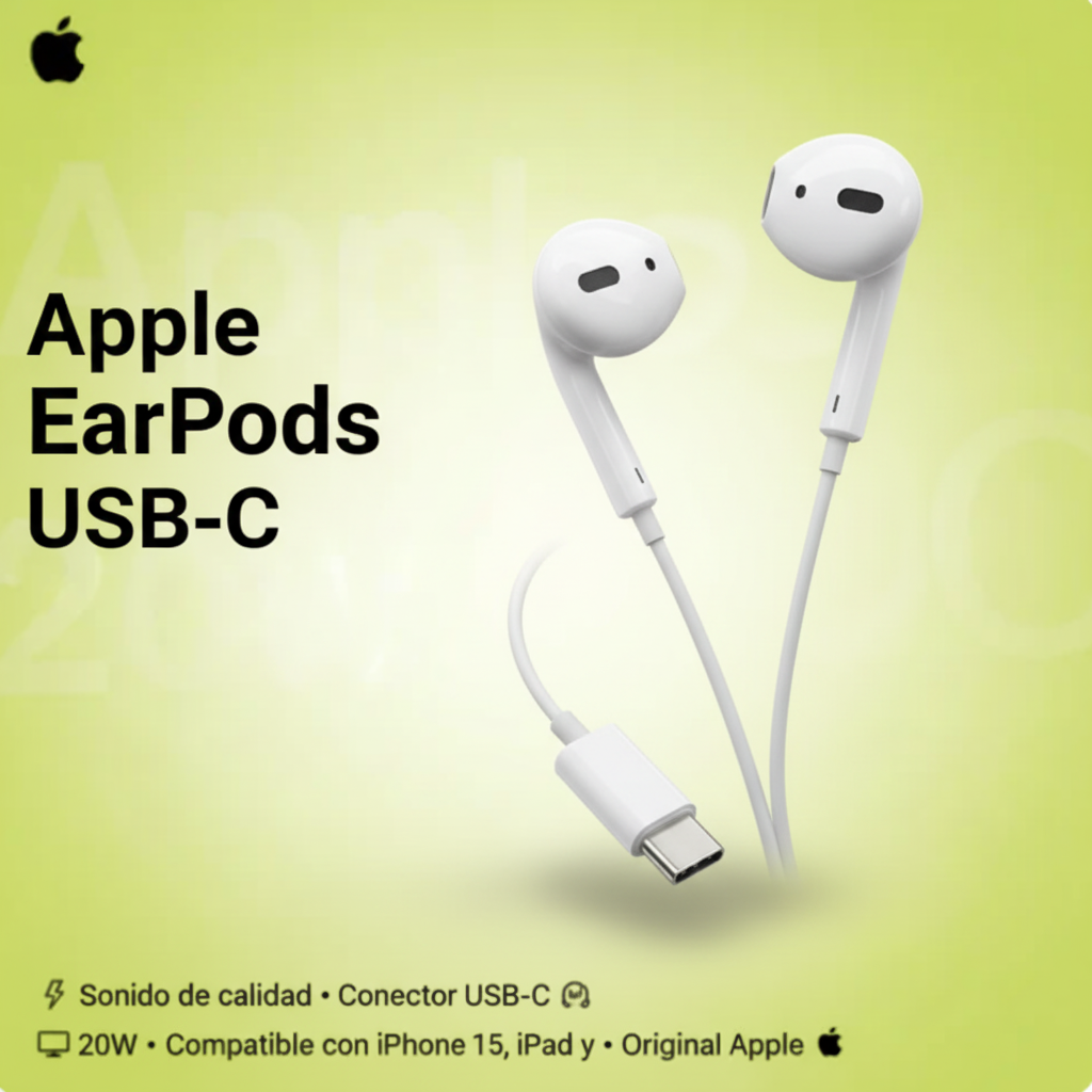 Apple EarPods USB-C Connector - Audífonos Originales Apple