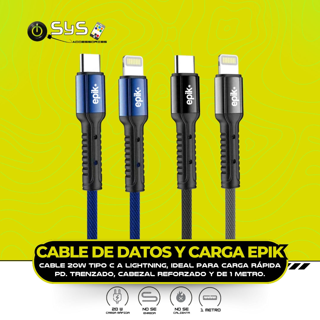 Cable de datos y carga epik