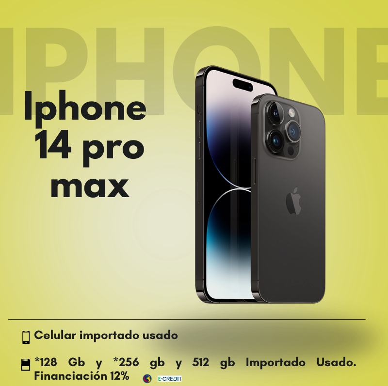 iPhone 14 Pro Max Usado Importado - 128GB / 256GB / 512GB