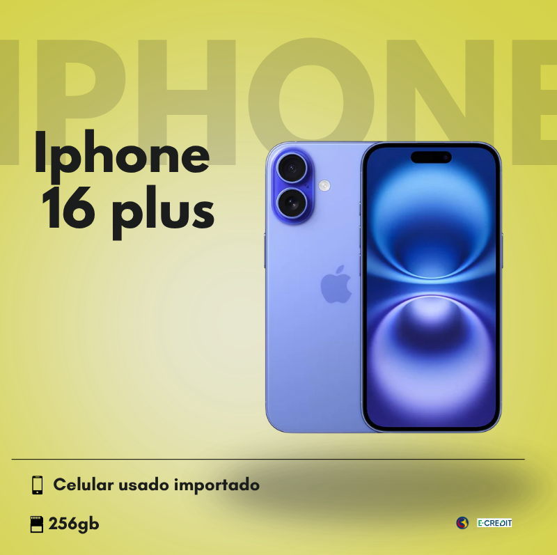 iPhone 16 Plus Usado Importado - 256GB