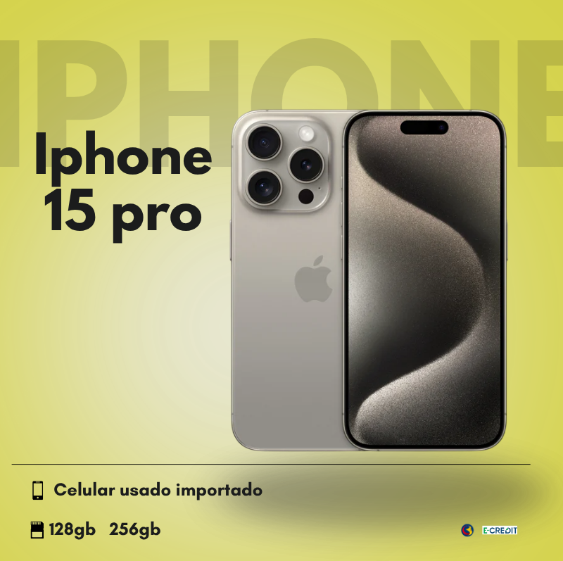 iPhone 15 Pro Usado Importado - 128GB / 256GB