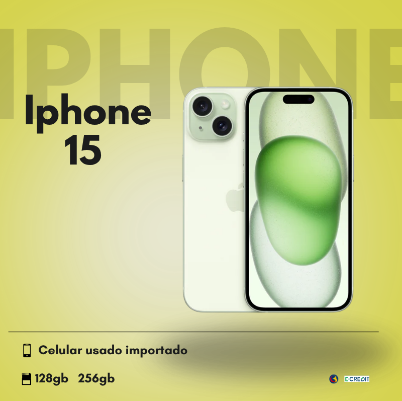 iPhone 15 Usado Importado - 128GB / 256GB