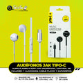 AUDÍFONOS JAK TIPO-C BLANCO