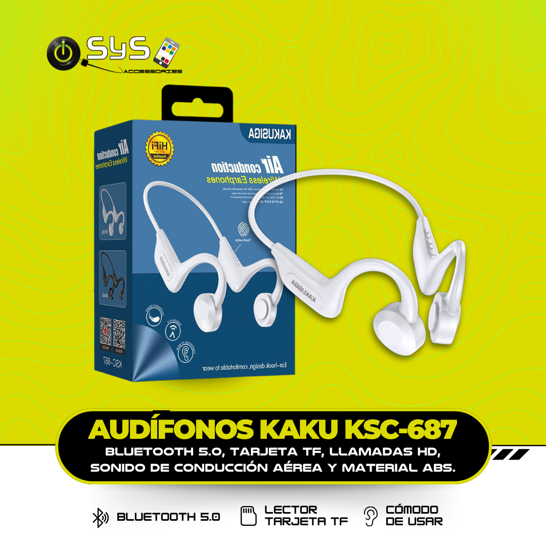 AUDÍFONOS  KAKU KSC-687 BLANCO