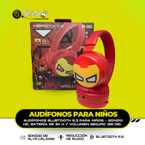 Audífonos Bluetooth 5.3 para Niños