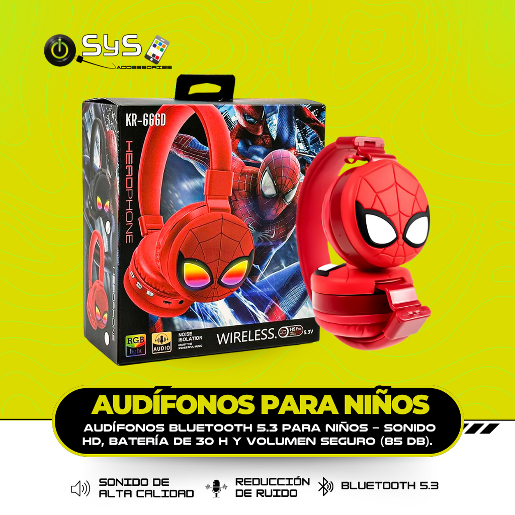 Audífonos Bluetooth 5.3 para Niños