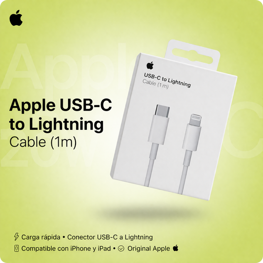 Cable USB-C a Lightning 1mts Apple