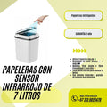Basurero Inteligente con Sensor Automático 7 L