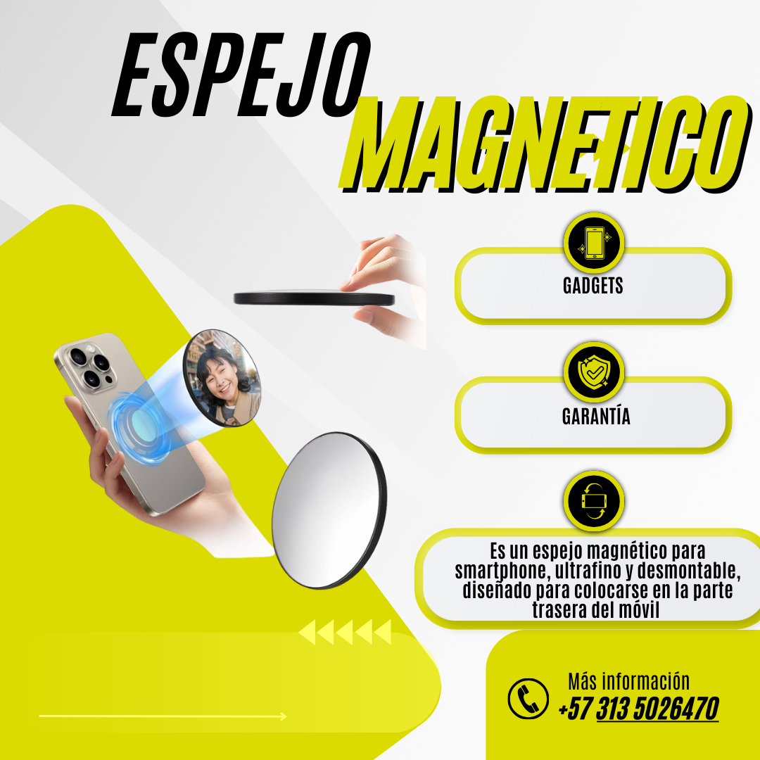 Espejo magnético para celular