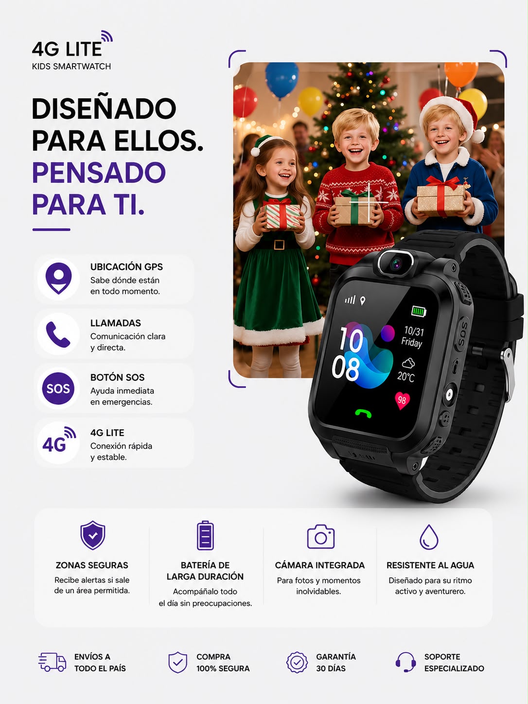 Smartwatch Infantil 4G LTE con GPS
