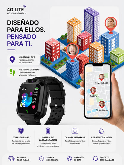 Smartwatch Infantil 4G LTE con GPS