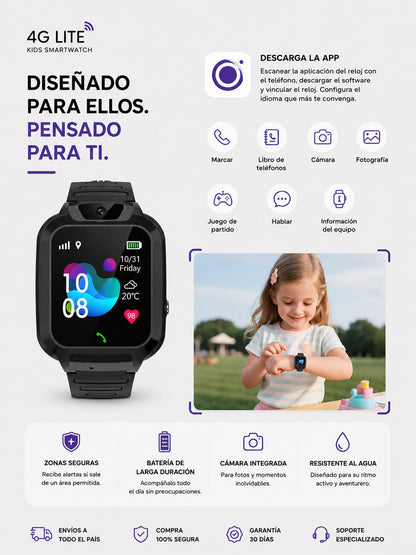 Smartwatch Infantil 4G LTE con GPS
