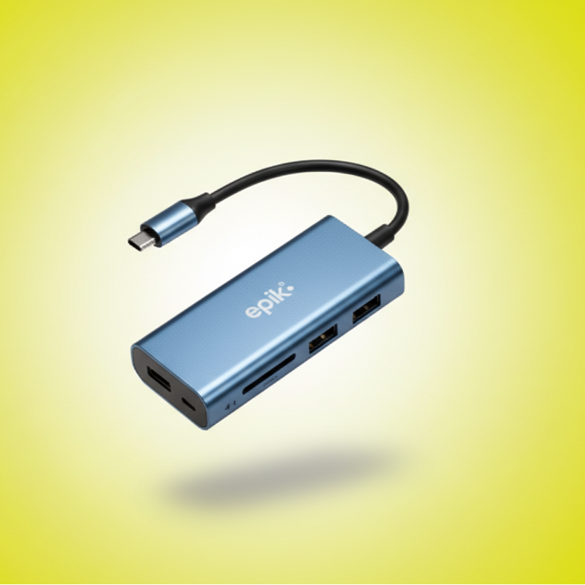 Adaptador 4 en 1 azul