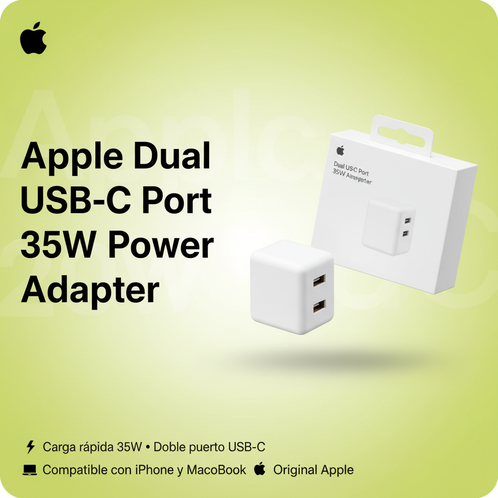 Apple Dual USB-C 35W Power Adapter - Portada