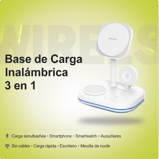 Base de Carga Inalámbrica 3 en 1 - Banner