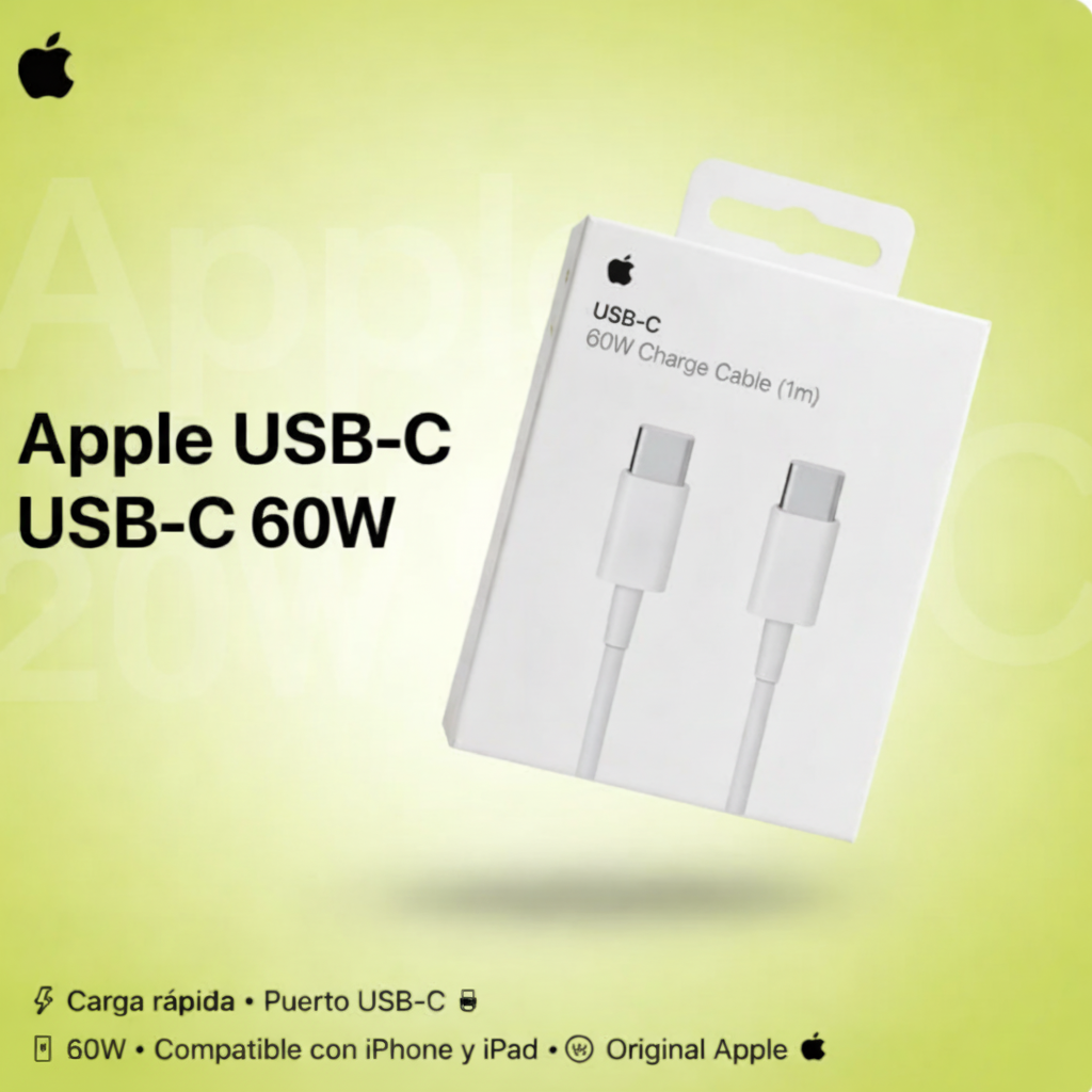 Cable USB-C a USB-C 60W Apple 1m