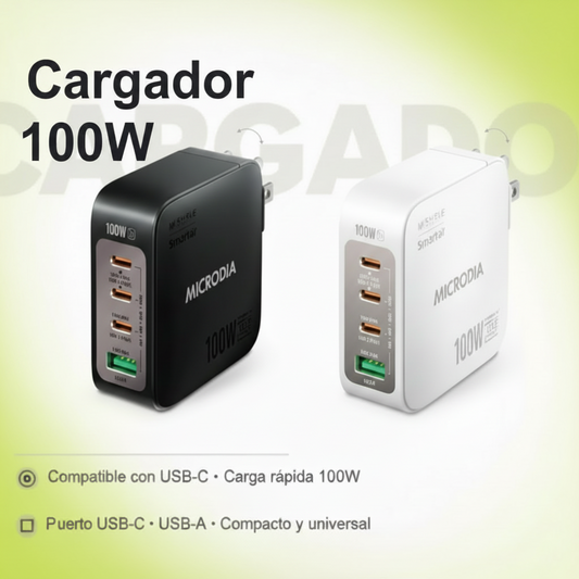 Cargador SMARTCube Nano Tiny 100W PD, GaN Pro PPS