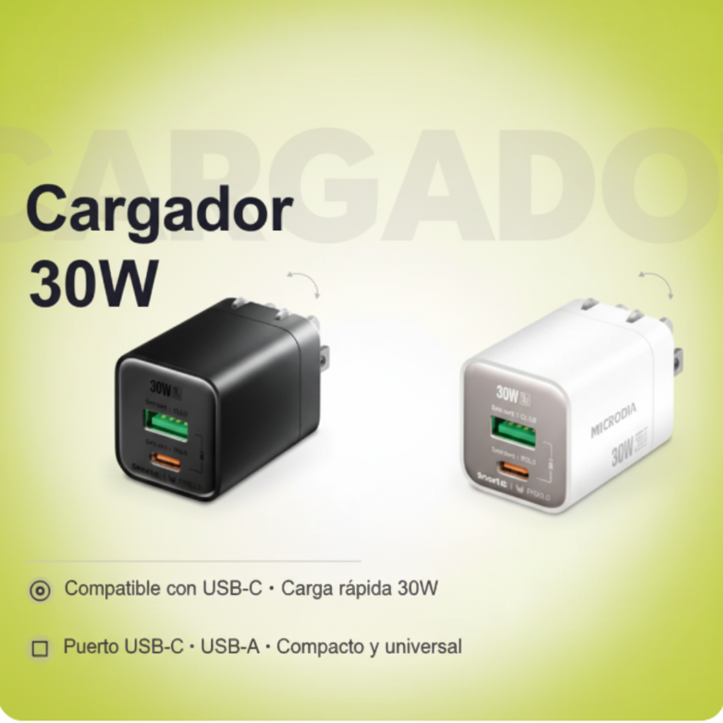Cargador SMARTCube Nano Tiny 30W PD, GaN Pro PPS