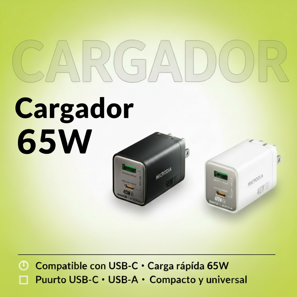 SMARTCube Nano 65W PD GaN Pro - Cargador 3 Puertos (2C1A)