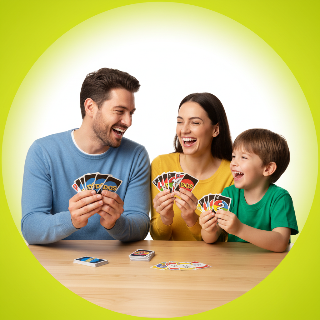 Familia jugando DOS
