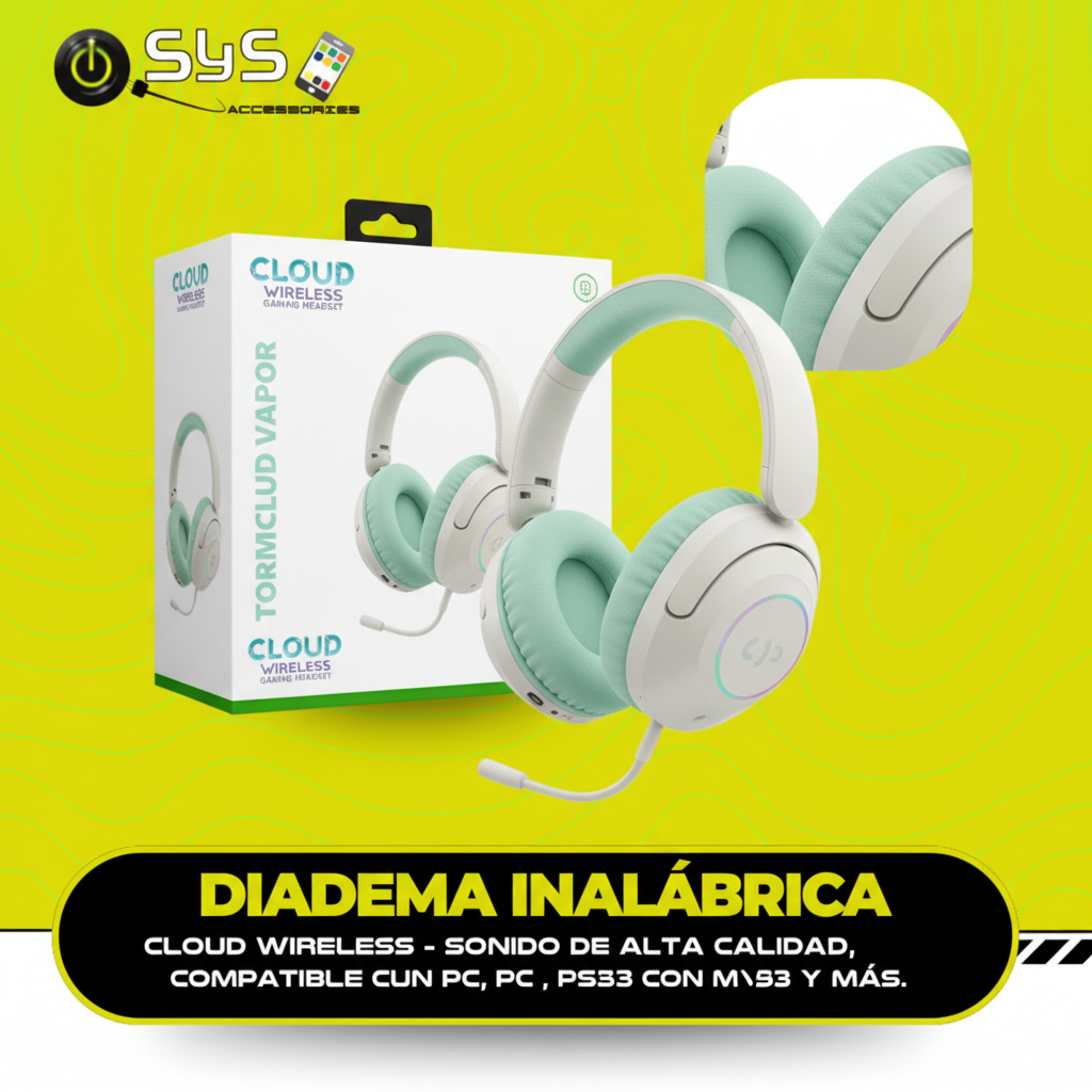 Flyer Diadema Inalámbrica Cloud