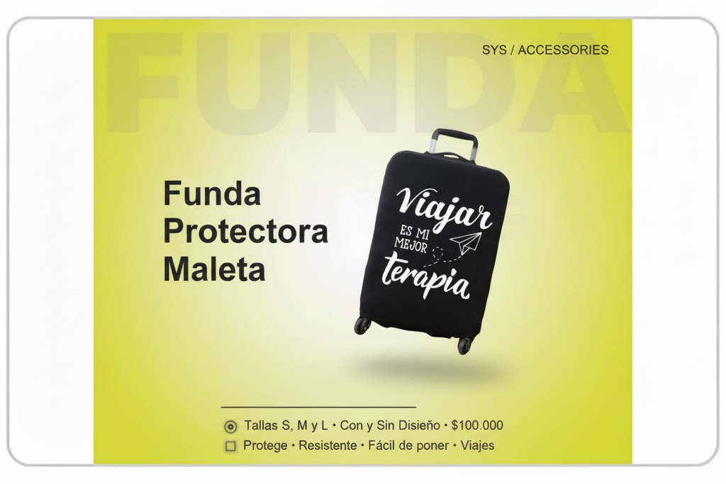 Funda Protectora para Maleta S, M y L – Con y Sin Diseño