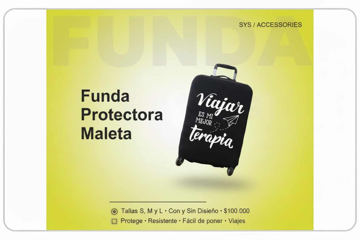 Funda Protectora para Maleta S, M y L – Con y Sin Diseño