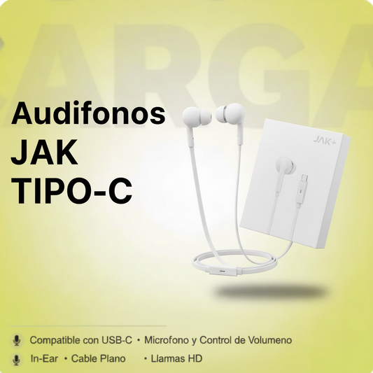 Banner Audífonos JAK TIPO-C