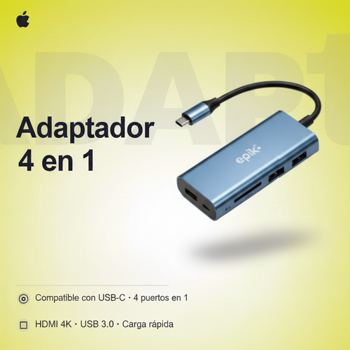Adaptador 4 en 1 - Ficha producto