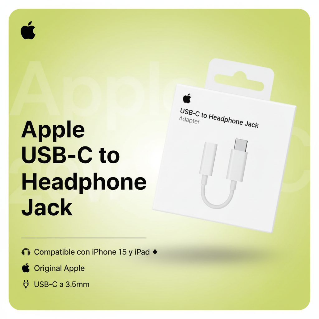 Apple USB-C to Headphone Jack Adapter - Portada