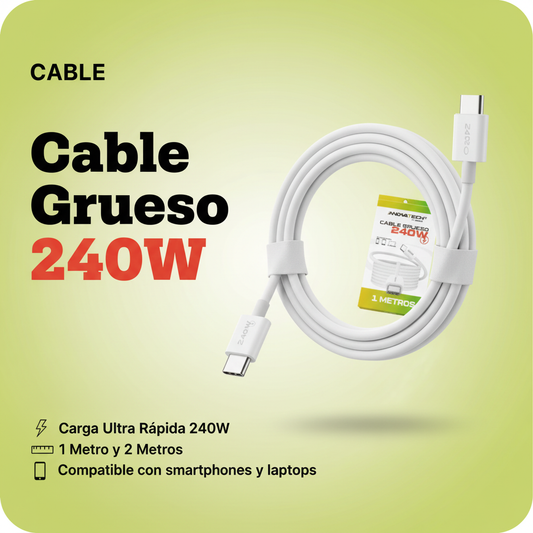 Cable Grueso USB-C 240W - Portada